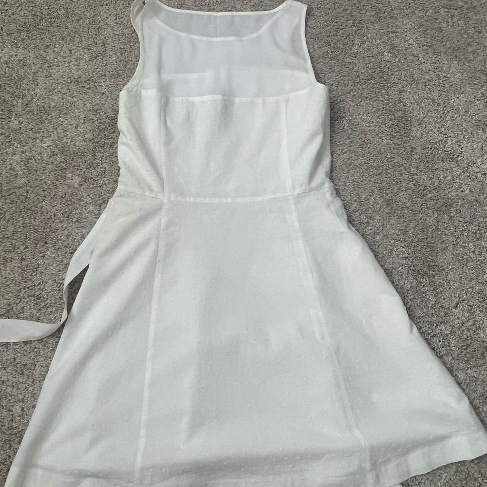 ⭐️ Firm Price ⭐️ White Dress with Swiss polka dots - Picture 2 of 12